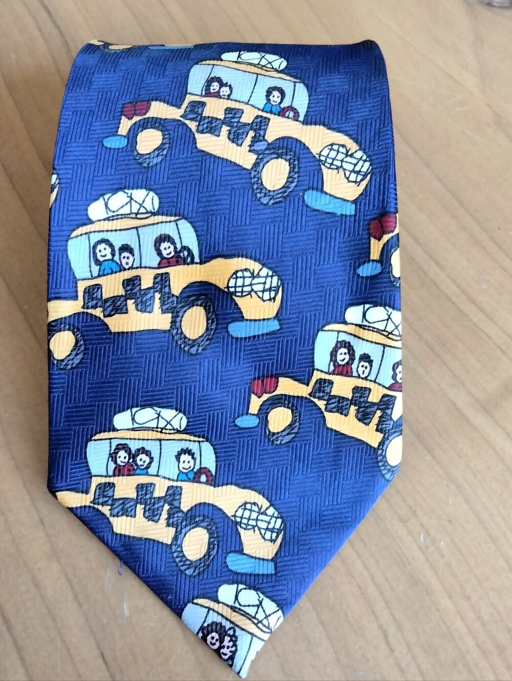 Beans McGee VTG Cartoon Happy Days Happy Taxi Polyester Necktie